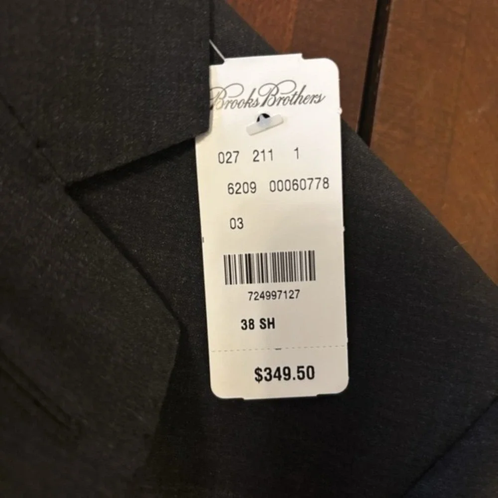 Brooks Brothers Explorer Fitzgerald Grey Blazer Jacket 38‎ S Short Men
